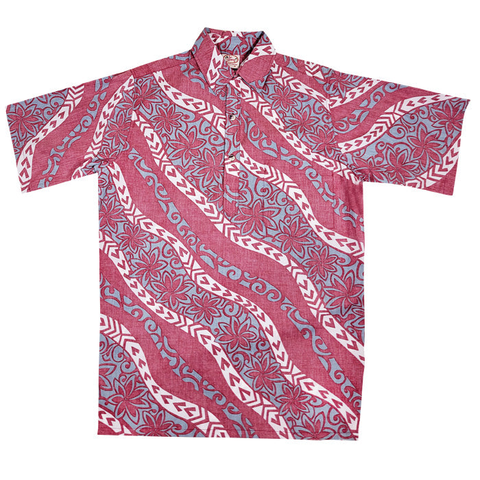 Floral Wave Pullover (Burgundy)