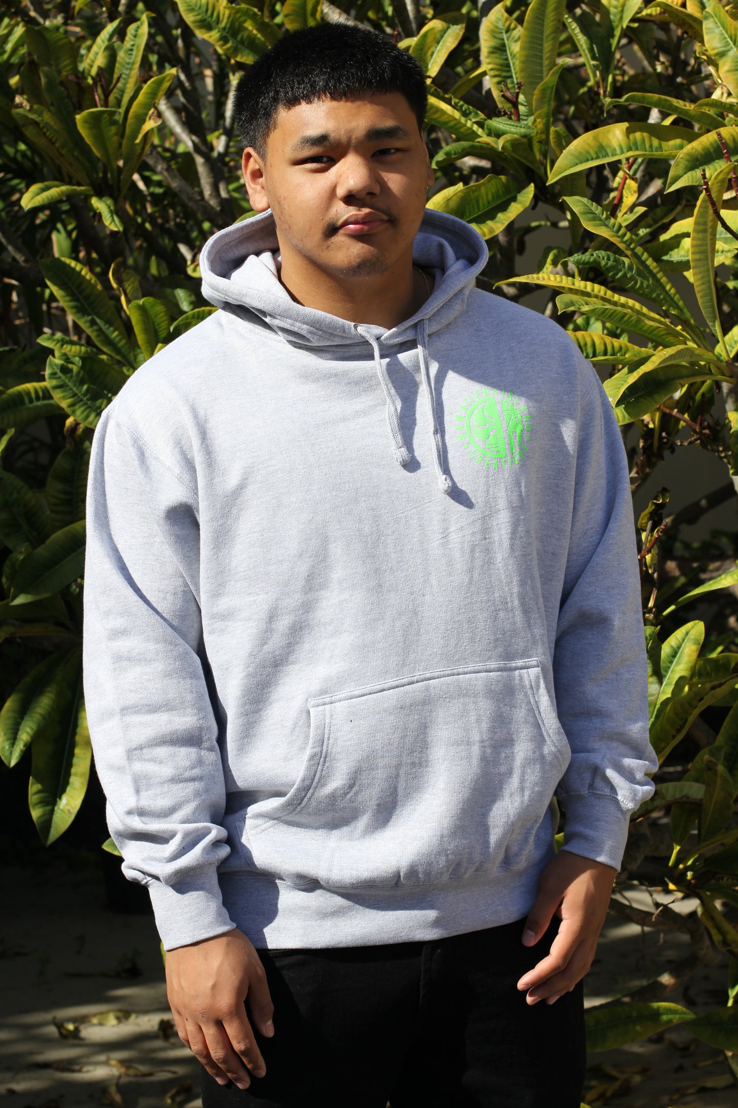 Hapa Neon Dot Pullover Hoodie