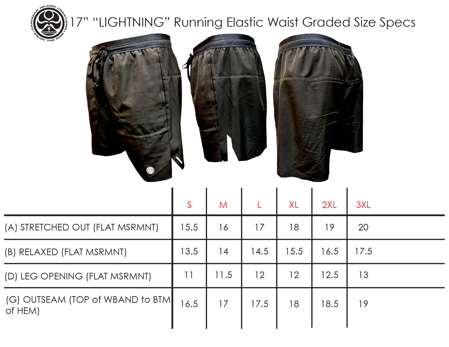 HIC Lightning Running Shorts