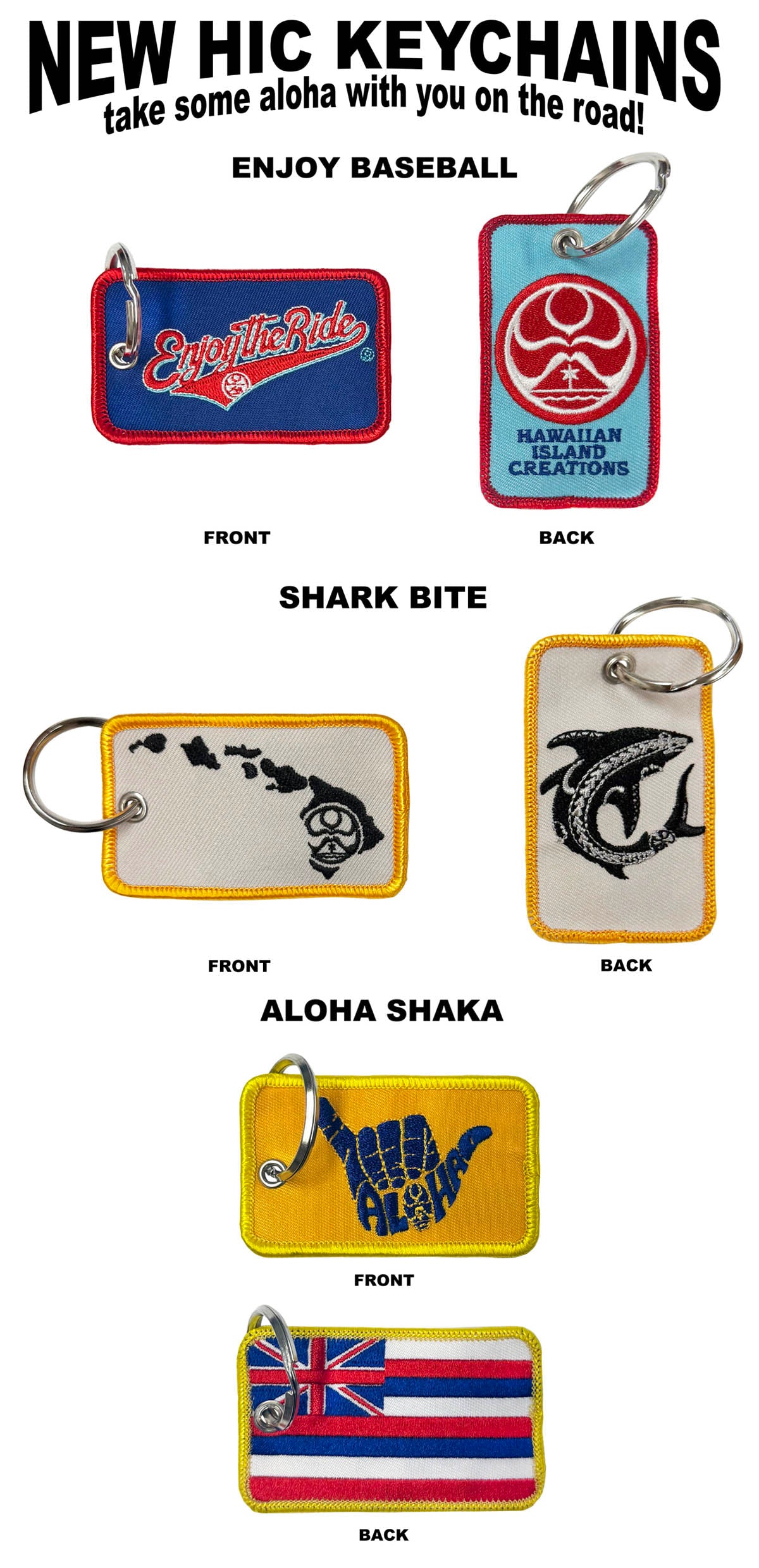 2-Sided Embroidered Keychains