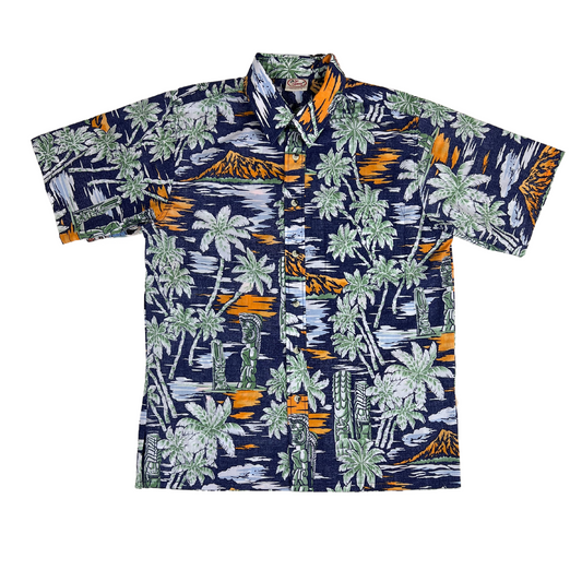 Tiki Sunset Reverse (Navy)