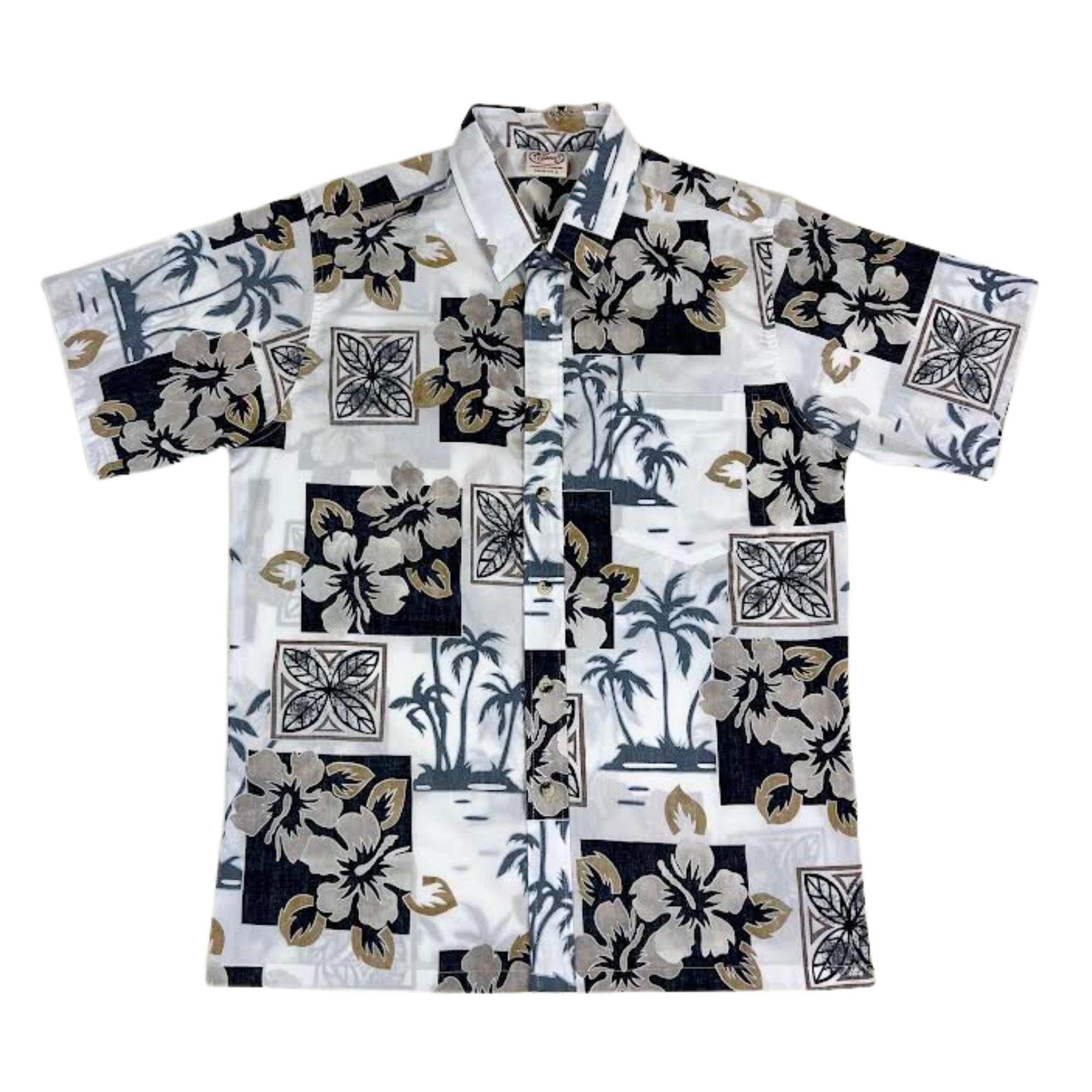 Palm Blocks Reverse (Stone) – Turtle Beach Island Wear