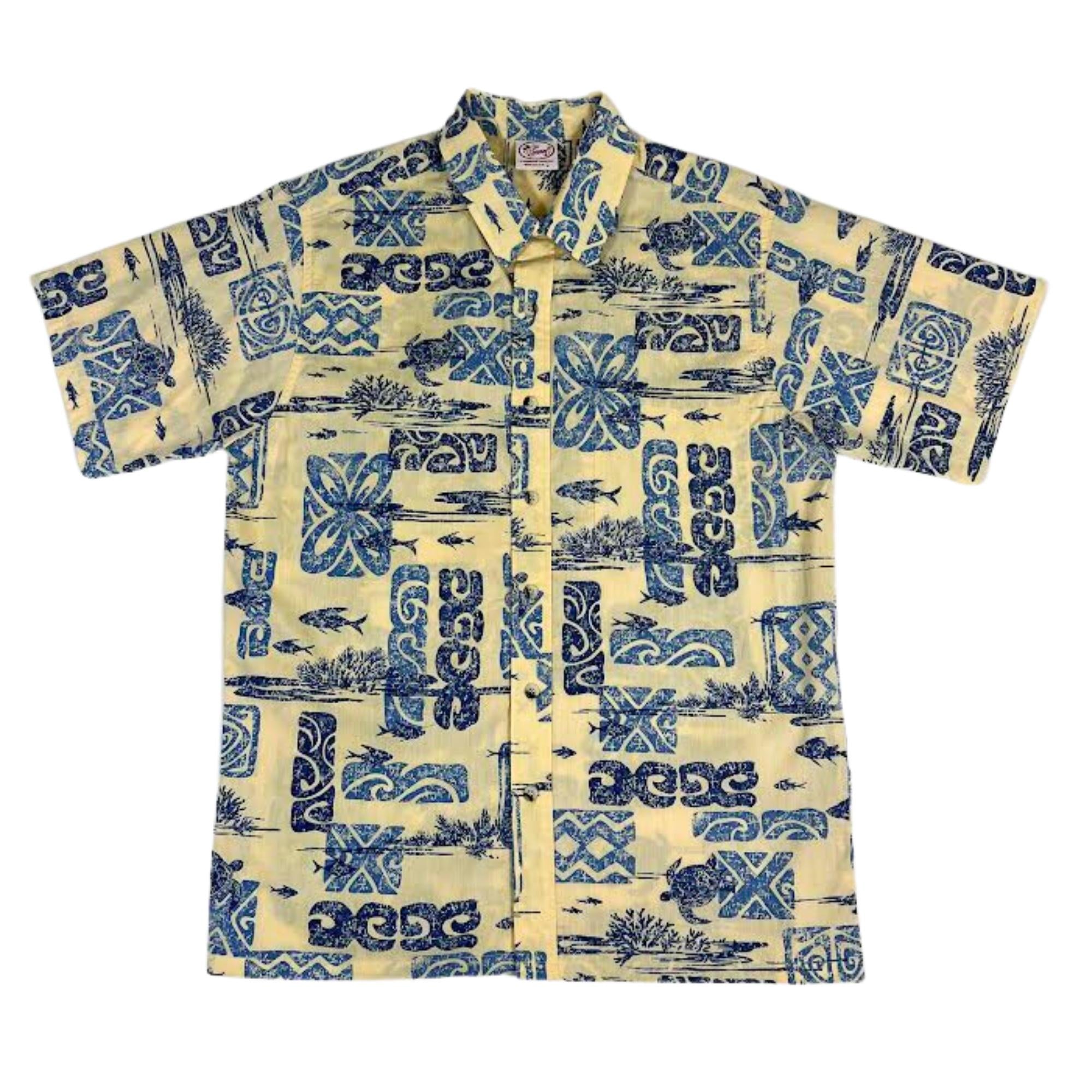 Hawaiian Reef Reverse (Yellow) – Turtle Beach Island Wear