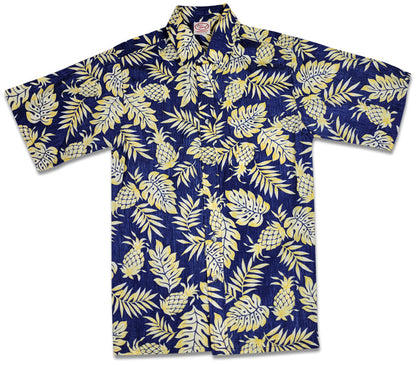 Pineapple Pareau Reverse (Navy/Gold)