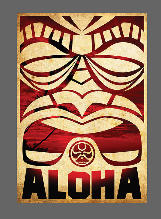 Aloha Tiki Sticker