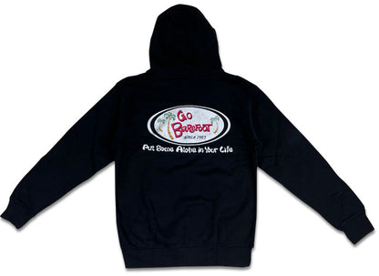 Go Barefoot Zip Hoodie (Black)